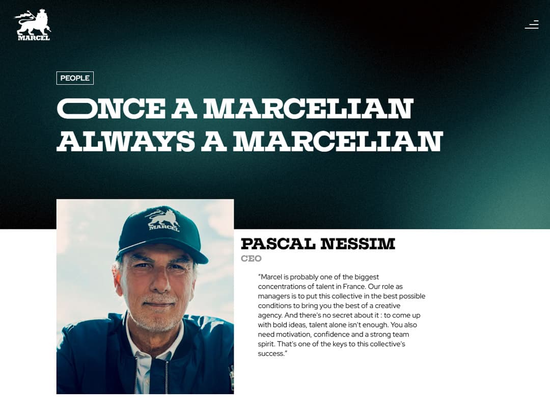 Marcel people page