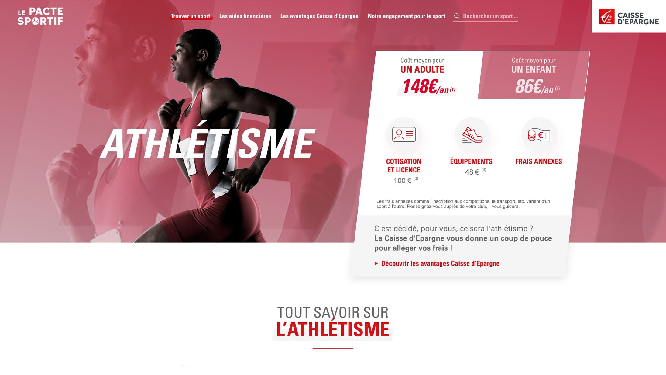 Le pacte sportif - Athlétisme