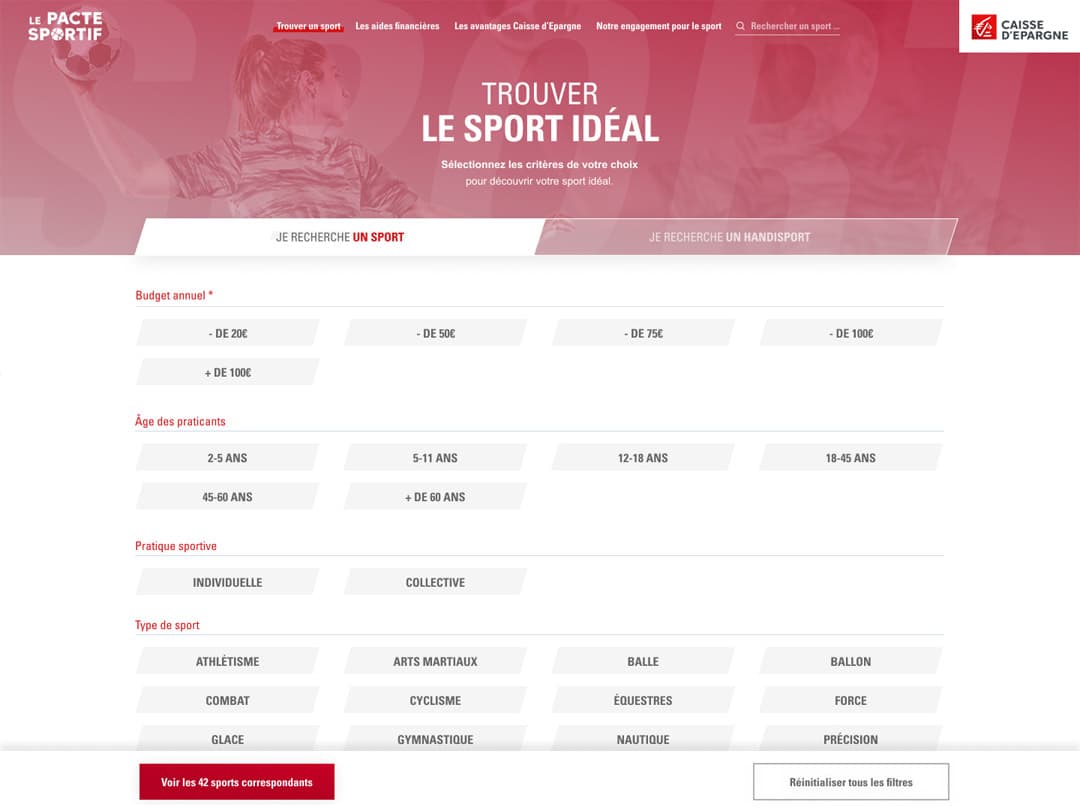 Le pacte sportif - choisir un sport